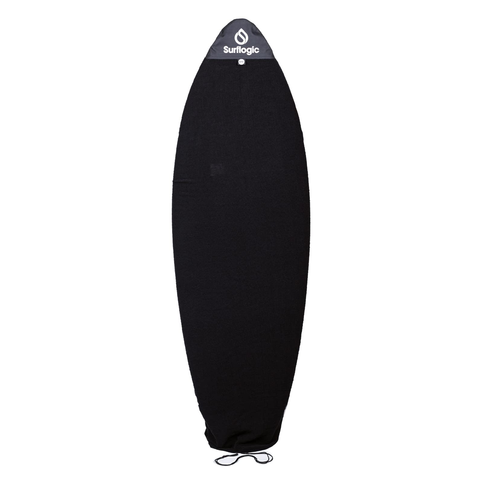 Surflogic Stretch Fish/Hybrid Cover 6'6 Black Accesorios, Adultos Unisex, Negro (Negro), Talla Única