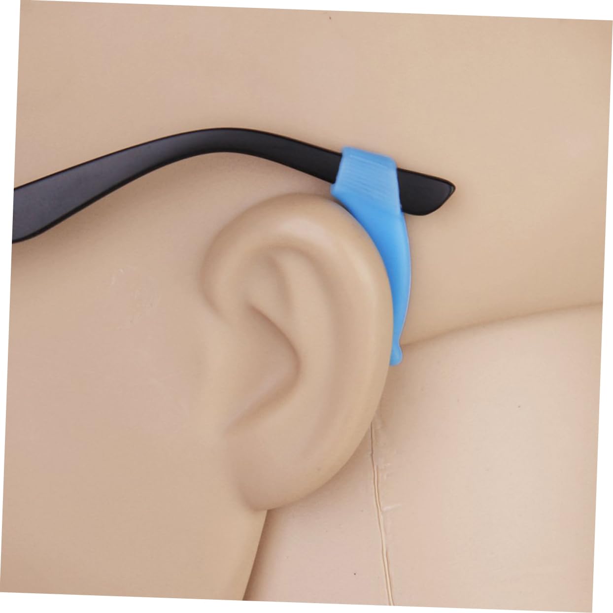 Didiseaon Pair Silicon Ear Hook Glasses Anti-Slip Holder Sunglasses Temple Tips Eyeglass Sleeve Retainer Sunglasses Temple Pads Glasses Ear Grip Eyeglass Temple Glasses Temple Covers Blue