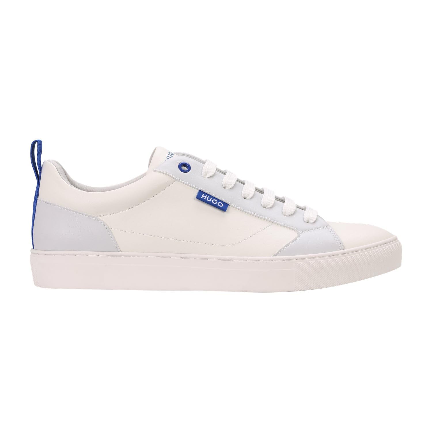 HUGO Herren Morrie Tenn Sneakers aus Kunstleder mit rotem Logo-Etikett Größe