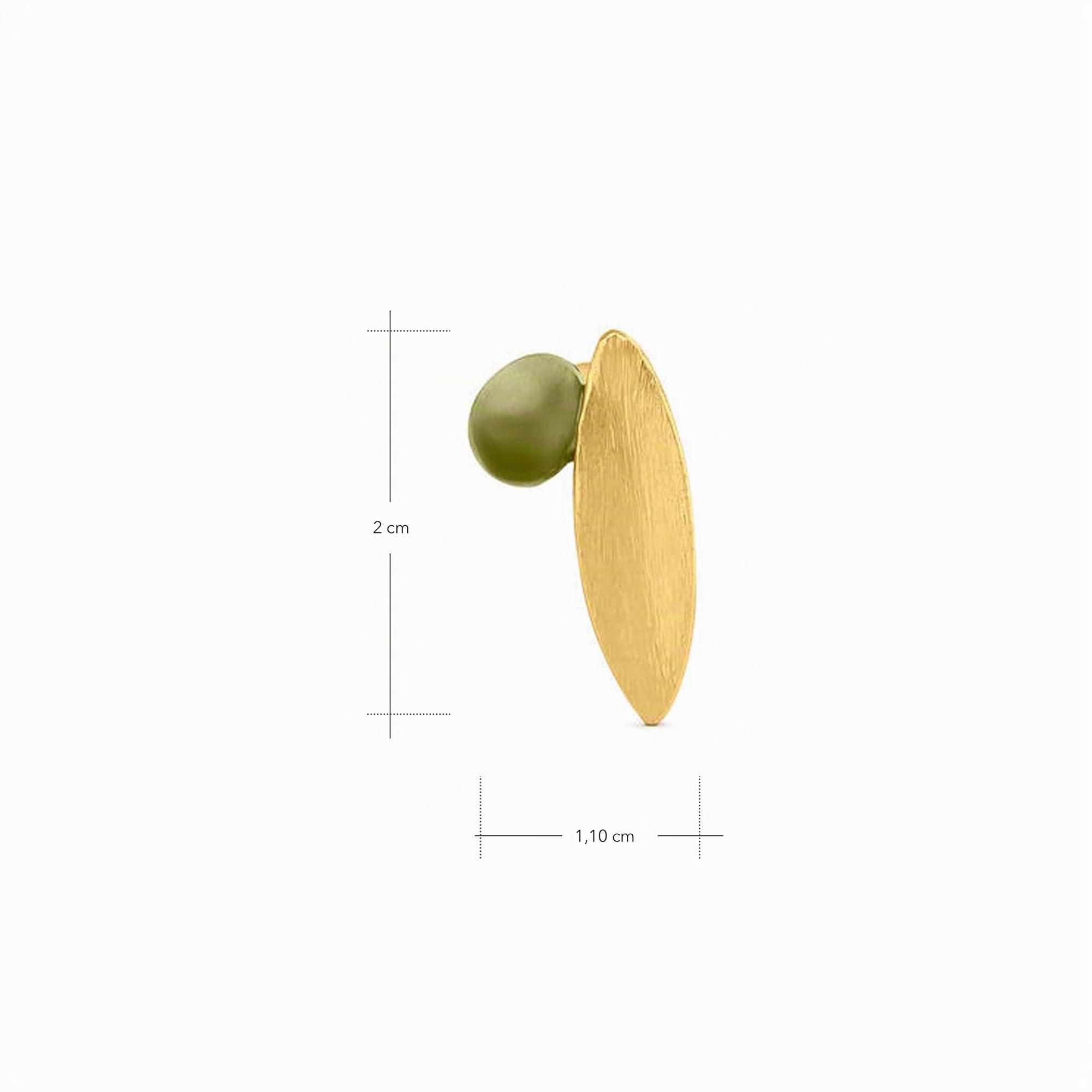 ORECCHINI D'ORO OLIVIA | Disegnato da Clara Niubò | Collezione Olivia | Orecchini in metallo placcato oro 24 carati | d'oro