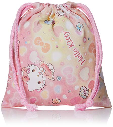 巾着XS コットンキルト ピンク