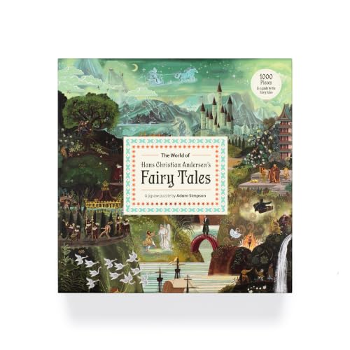 Rompecabezas de 1000 piezas: El mundo de los cuentos de hadas de Hans Christian Andersen, ilustrado por Adam Simpson, marca Laurence King miniatura 2