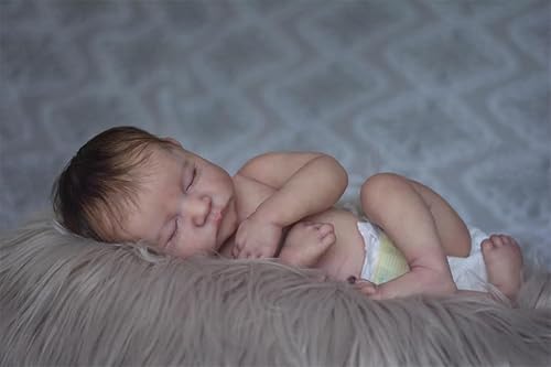 Miniatura 3 de Muñecas de bebé recién nacido realistas de 19 pulgadas de cuerpo completo de silicona para recién nacidos que se ven reales y lavables muñecas de