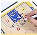 YIKANGHENG Basketball Coach Board, 11 Inch x 8 Inch Foldable PU Leather Wipable Coach Board with Eraser Marker Pen for Basketball Coach Teaching (1)