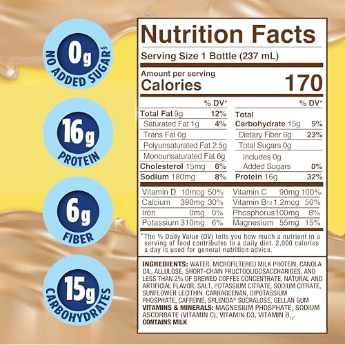 Image of SPLENDA Diabetes Nutrition Shakes, Cafe Latte, 6 Pack