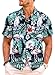 Meilicloth Hawaii Hemd Männer Funky Hawaiihemd Herren Kurzarm Flamingos Sommerhemd Aloha Strand Floral Blumen Obst Muster A Schwarzes Flamingo L Flamingo günstig Kaufen-Meilicloth Hawaii Hemd Männer Funky Hawaiihemd Herren Kurzarm Flamingos Sommerhemd Aloha Strand Floral Blumen Obst Muster A Schwarzes Flamingo L