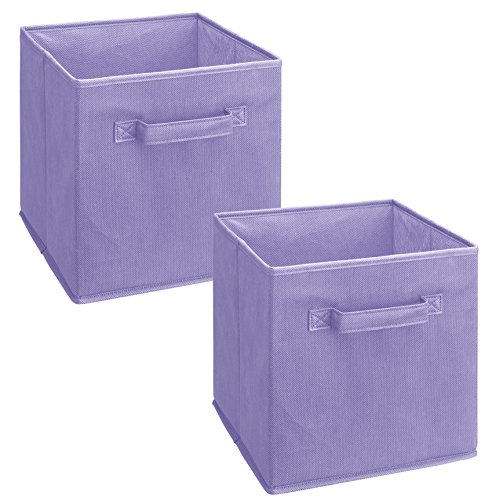 ClosetMaid 3878 Cubeicals Fabric Drawer, Light Purple, 2-Pack