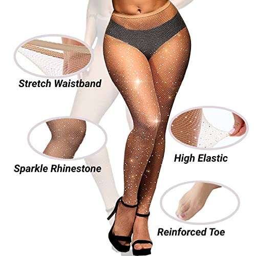 Image of Fishnet Stockings Lace Patterned Tights High Waist Pantyhose Fishnets for Women