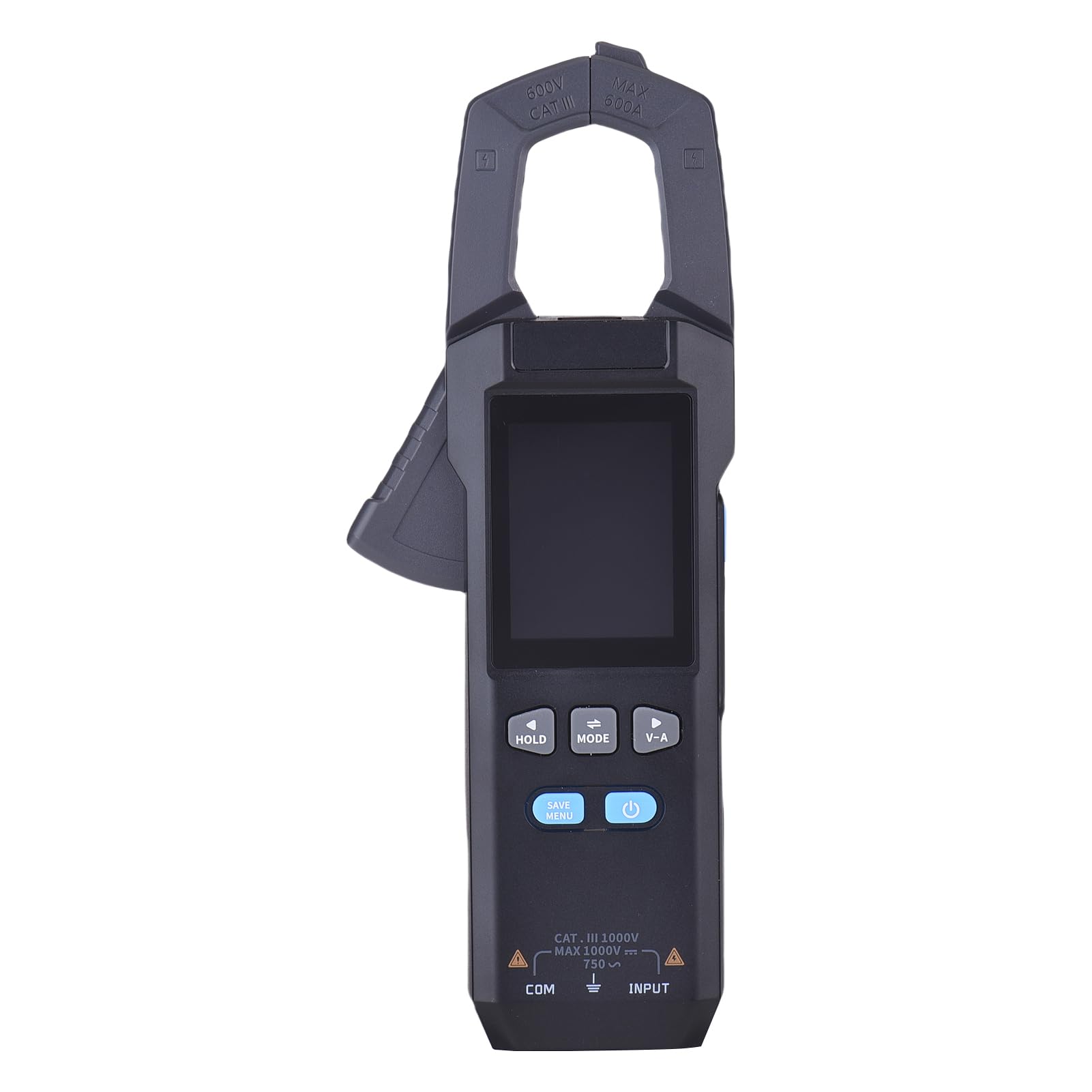 FTVOGUE 9999 Counts Zangenmessgerät Digitalmultimeter AC DC Spannung Stromtester mit Temperaturfühler NCV-Erkennung TFT-Display Datenspeicherung Taschenlampe Typ C Wiederaufladbar für (DMC-100)