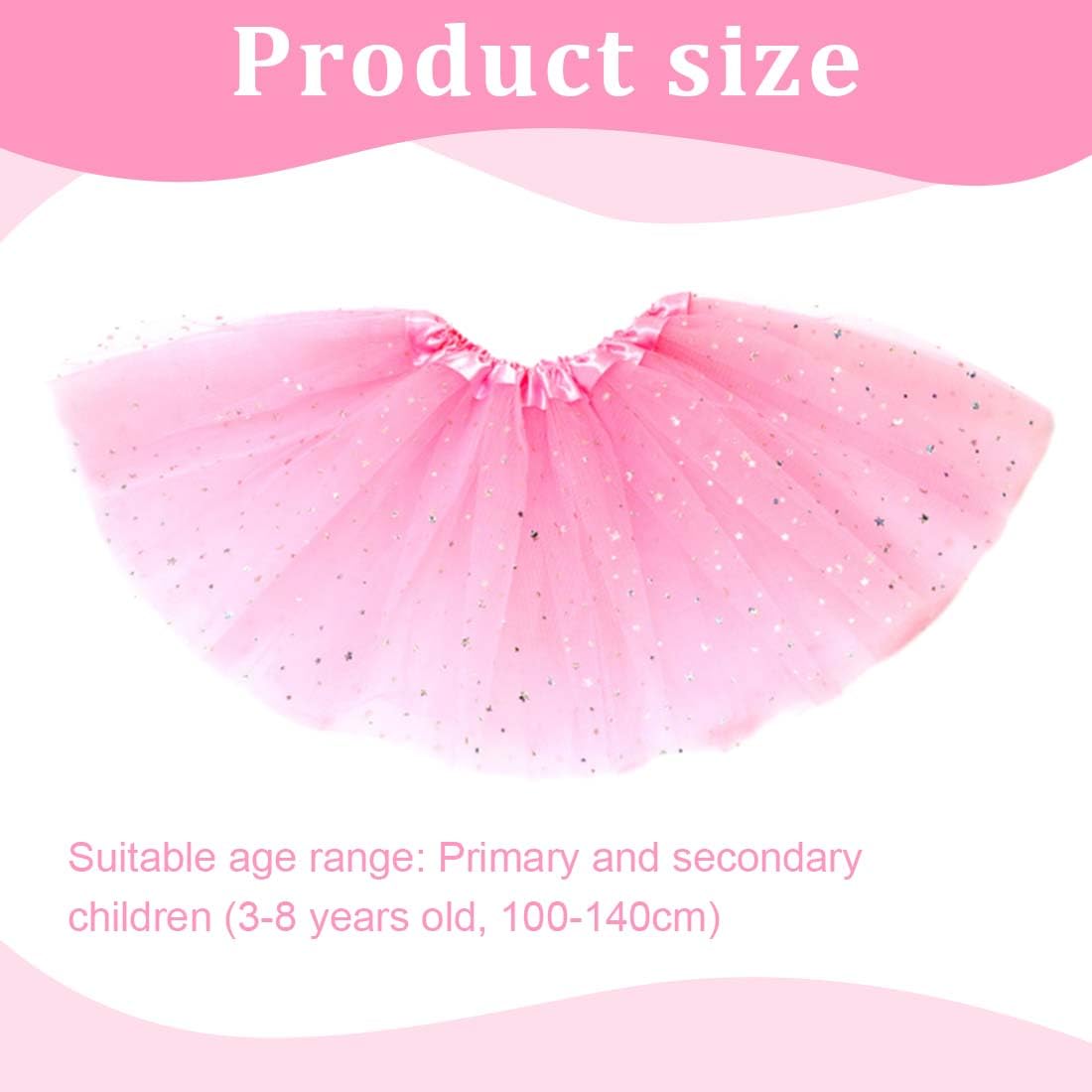 Falda tul niña para niñas 2-7 años tutus rosa