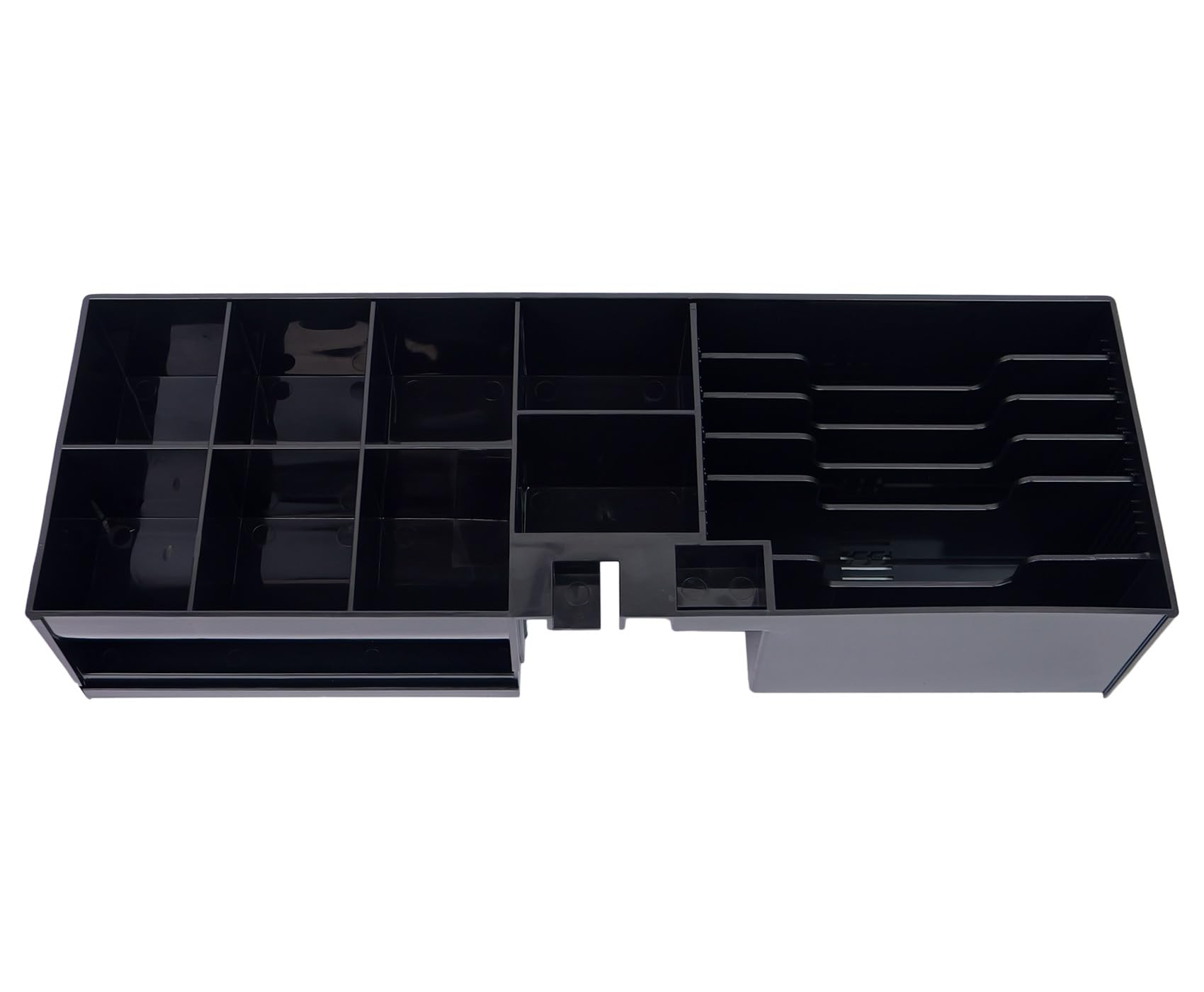 HDWR HD-WS46 Inserto para cajón de caja, 6 billetes y 8 monedas | Compartimentos ajustables, anchura de separadores regulable, bandeja de almacenaje