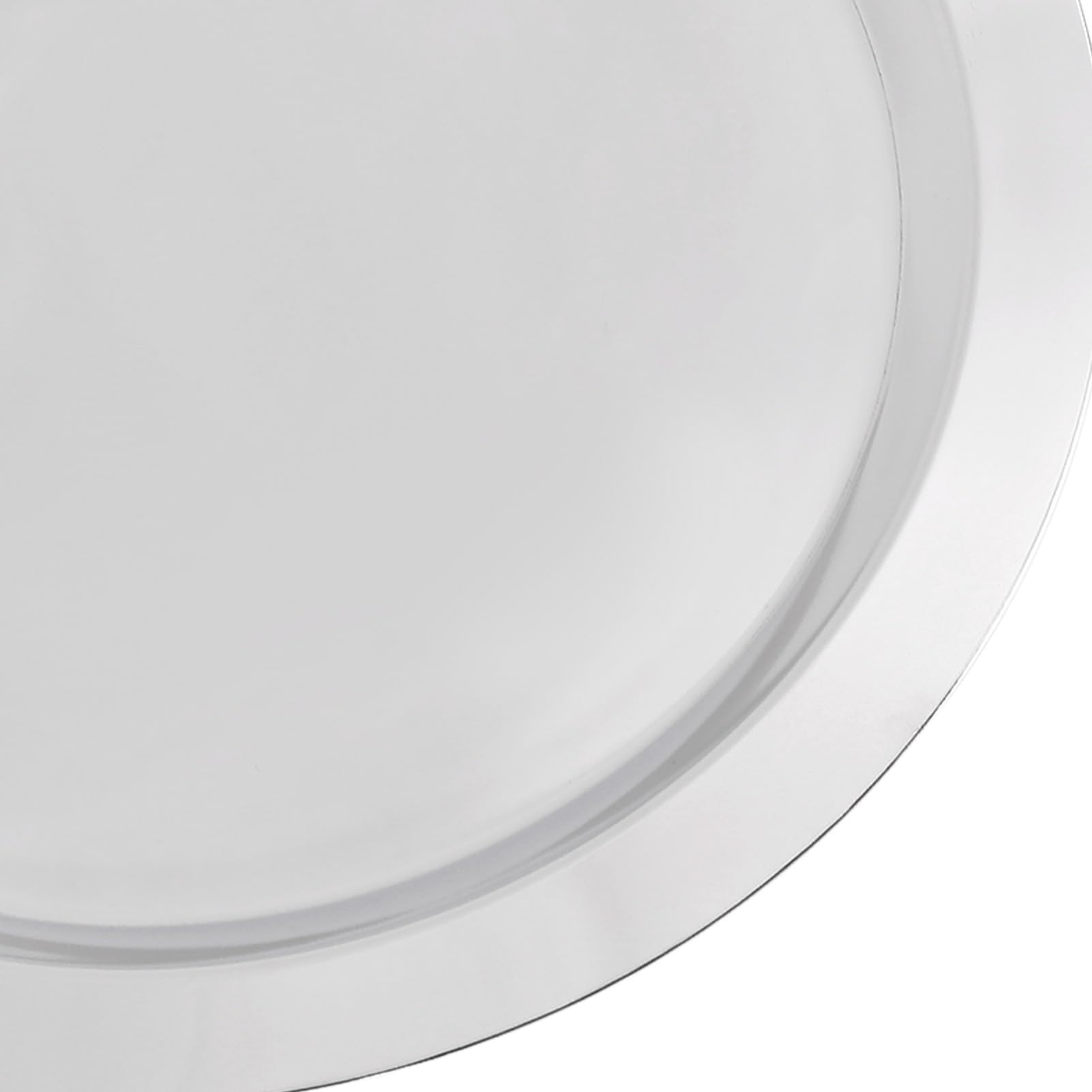 Plato de Servir de Acero Inoxidable con Acabado Espejo y para Recepciones de Bodas y Eventos, Acero Inoxidable 304, 1 Pieza (Redondo (diámetro 15,7 pulgadas))