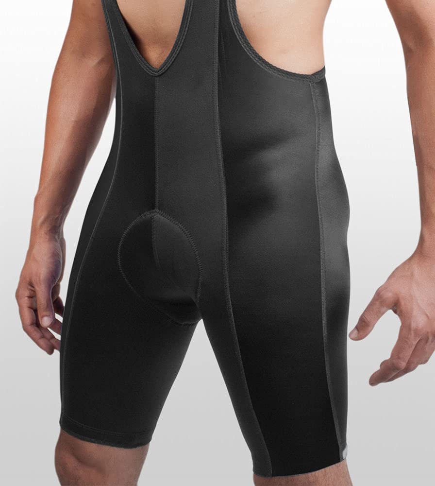 Aero Tech Designs | Men's Top Shelf Cycling Bib Shorts | Black | Medium | Regular Inseam