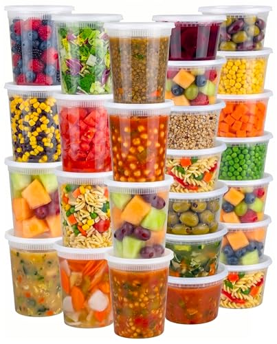 JoyServe Deli Food Storage Containers with Lids (48 Sets)