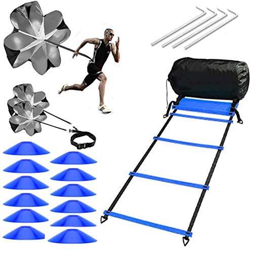 Xinxiang Agility Ladder 1 Agility Training Equipment 2 Running Resistance 12 Disc Cones Agility Ladder Speed Training Equipment For Soccer Football Exercise Ladder Speed Agility Training Set #TOP19