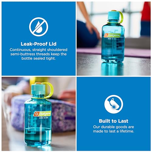 Image of Nalgene 16 oz Narrow Mouth Water Bottle, Cerulean