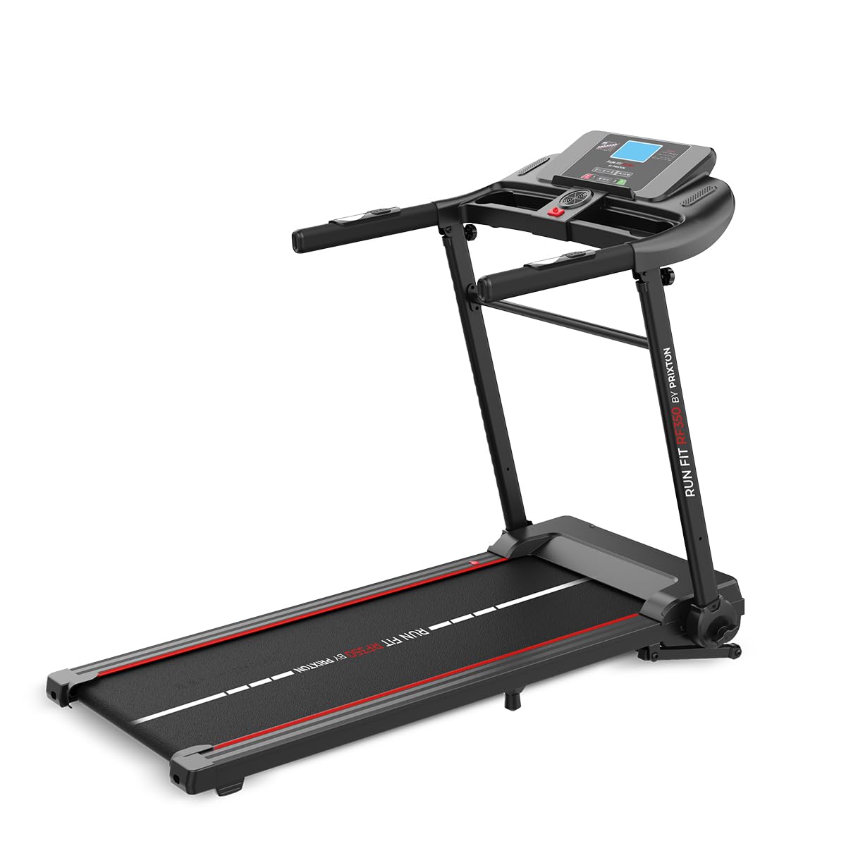 PRIXTON Cinta de Correr Run Fit RF350, Cinta de Andar Plegable, Velocidad máxima 16 km/h, App móvil, 16 Programas, 15 Niveles Inclinación, Altavoz Bluetooth, Distancia, Calorías, Tiempo y Pulso