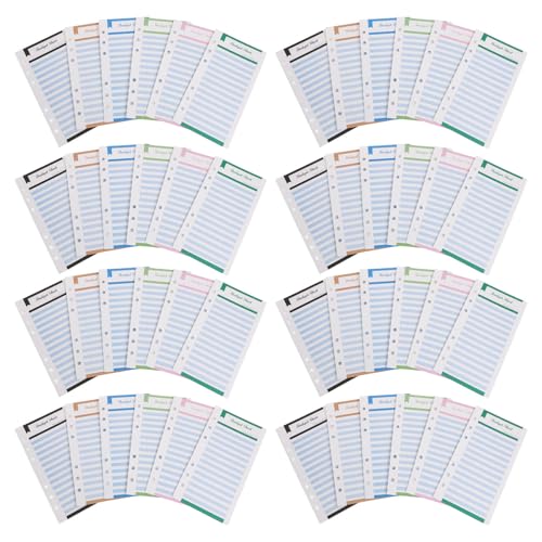 Sobres de presupuesto de papel A6 LALAFINA con inserción para archivador de 6 anillos pack de 10