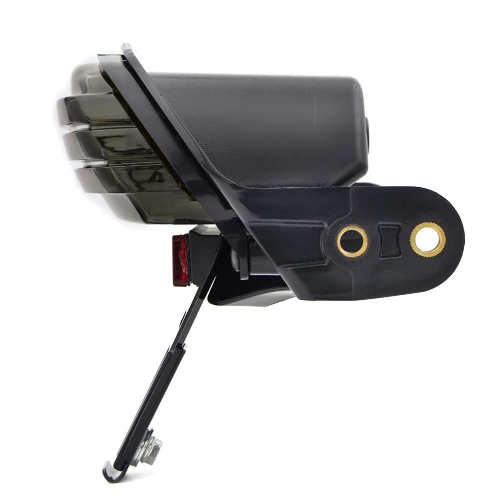 Heckleuchten Motorrad-Tri-bar-Heckfender-Rücklicht für Dyna Fat Bob Softail FXST FXSTB FXSTC FXSTS FXSB 2006 - Später (Farbe : Smoke)