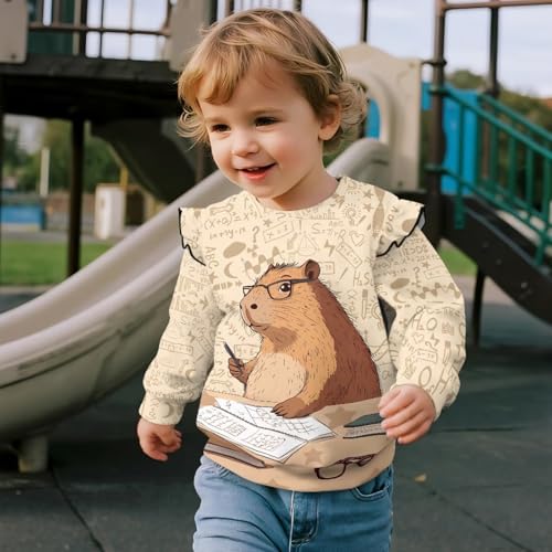 Fall Clothes for Toddler Girls Age 1-8 Cute Graphic Tops Sweatshirts4