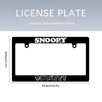 HCAgirls◆ミッフィー &スヌーピーナンバーフレームセット Amazon.co.jp: ナンバーフレーム スヌーピー ナンバープレート