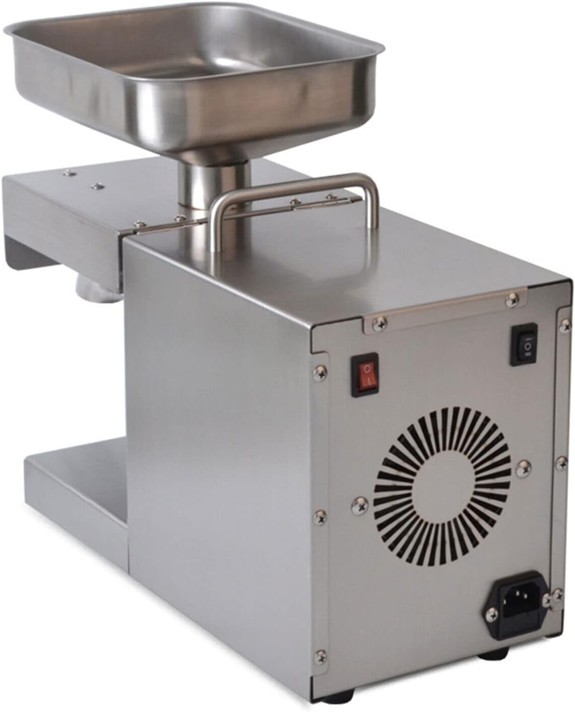 600 W Automatico Olio Pressa Macchina/Olio Expeller Machine/Acciaio Inox Olio vegetale Presser Olio Presser Temperatura di pressatura regolabile a 50-250 gradi 220V