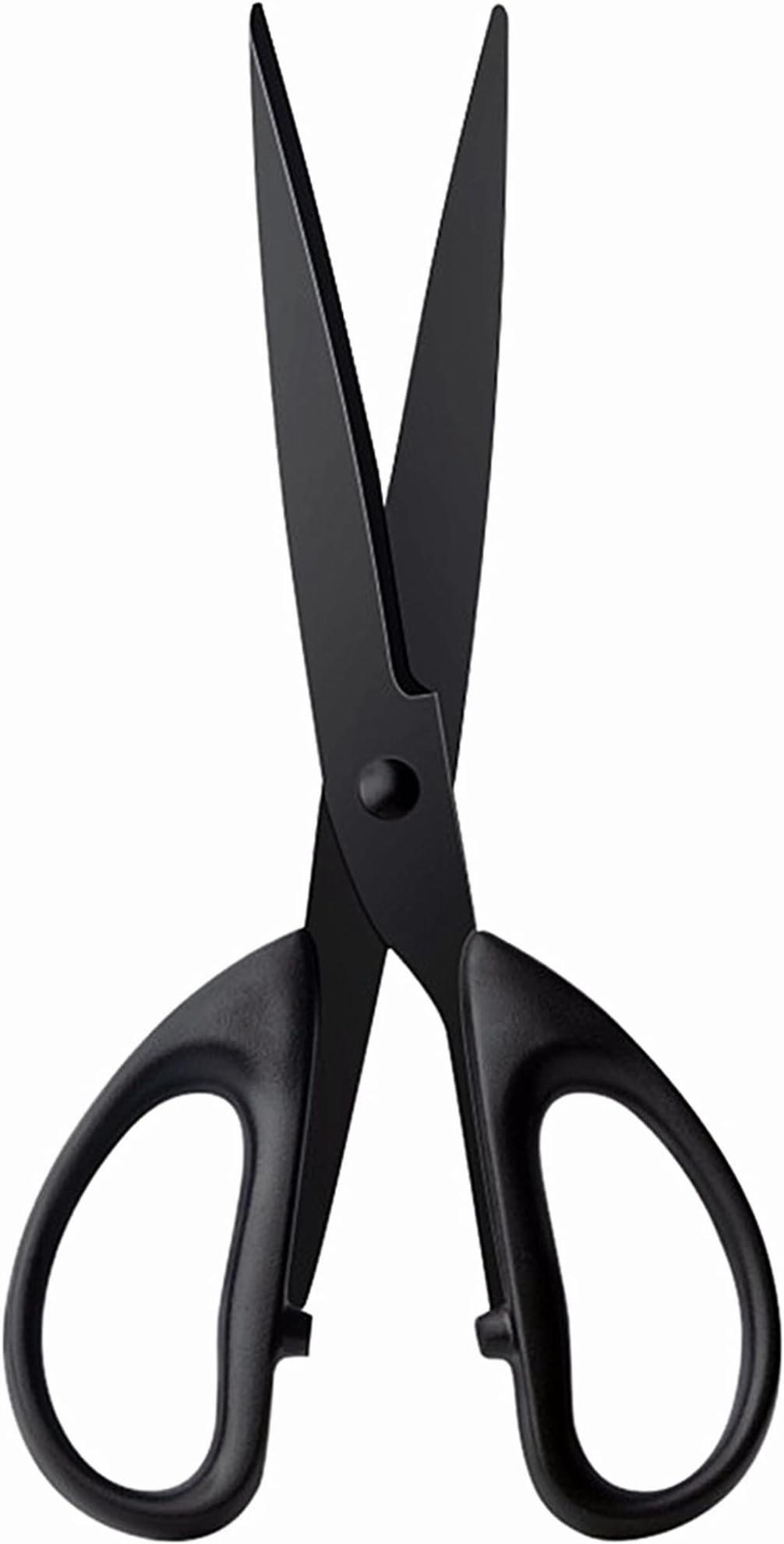 Black Office Scissors 7 Inch All Purpose Sharp Scissor Stainless Steel Blade Shears Straight ABS Handle Shear for Paper, DIY Craft, Office, School, Home