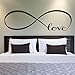 GenialES® 58 * 150cm Símbolo Infinito Palabra Love Pegatina de Pared DIY Vinilo Decorativo Adhesivo PVC para Dormitorio