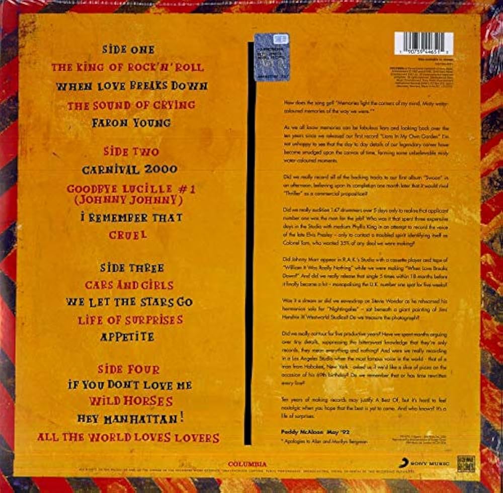 欧2discs LP Prefab Sprout The Best Of Prefab Sprout: A Life Of Surprises 190759446515 Kitchenware Records, Columbia /00660 Prefab Sprout – The Best Of Prefab Sprout: A Life Of