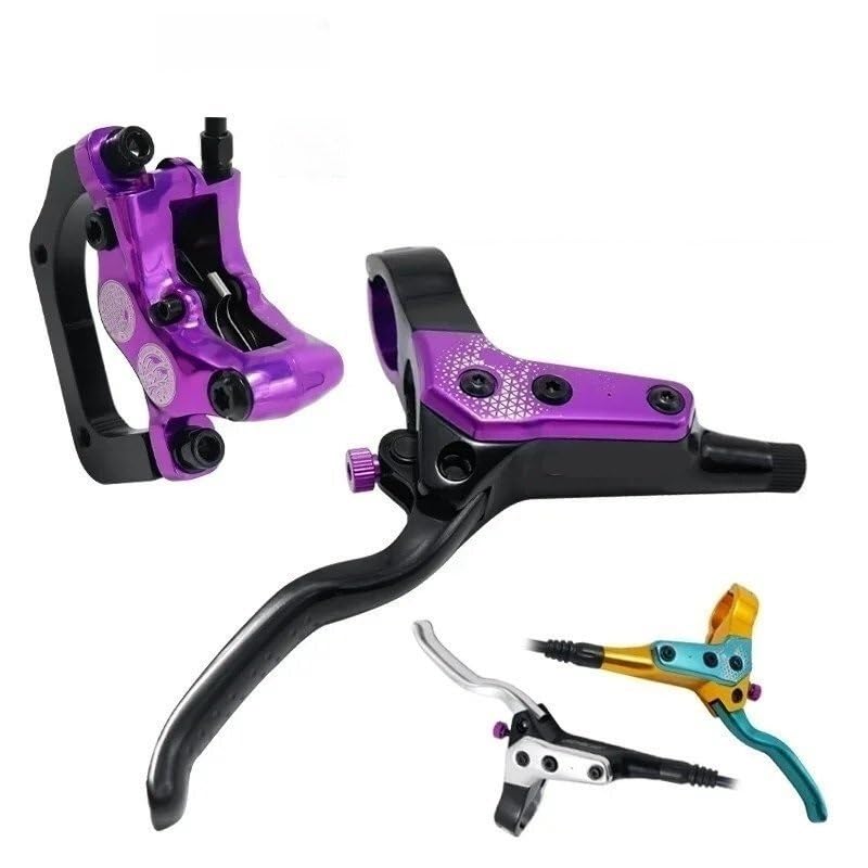 Freno de Tambor de Banda Trasera Freno de Disco hidráulico de 4 pistones MTB, Pastillas de Freno de 850mm y 1700mm, Abrazadera Delantera y Trasera para Bicicleta de montaña