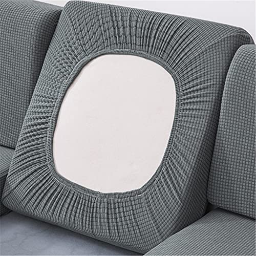 NLCYYQ Sofa Seat Cushion Covers Waterproof Sofa Cushion Slipcovers Stretch Couch Cushion Covers Individual Backrest Cushions (Gray,Large 3-seater)