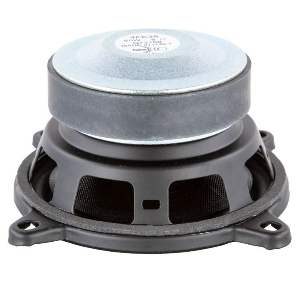 1 WOOFER FAITAL Pro 4FE35 Altavoz impedancia 8 Ohm 10 cm 100 mm 4" diámetro 30 Watt rms y 60 Watt MAX para hogar sensibilidad 91 db, 1 Pieza