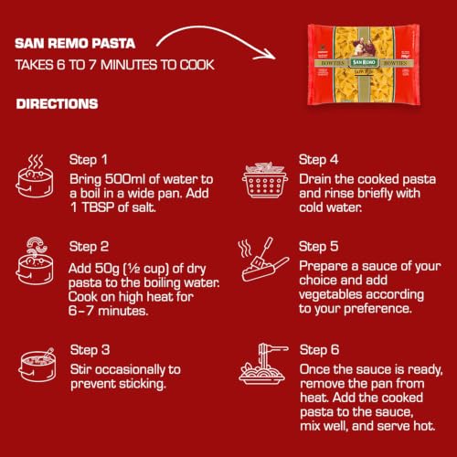Image of San Remo Bowties Pasta 500g | Healthy No Maida | Durum Wheat Semolina | Farfalle Shape | Perfect for Creamy Sauces, Cheese & Salads | Vegan