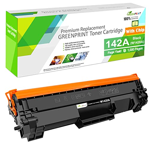 142A W1420A ( with CHIP ) Compatible Toner Cartridge 1000 Pages Standard Capacity Black for H P LaserJet Printers M110 M110w MFP M139 M140 M140wCan't Work with H P + Printer Model End with ''e''