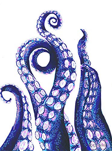 Octopus Tentacles - Sticker Decal - Decorative Sticker - Scrapebooks, Cars, Windows, Laptops, Waterbottles