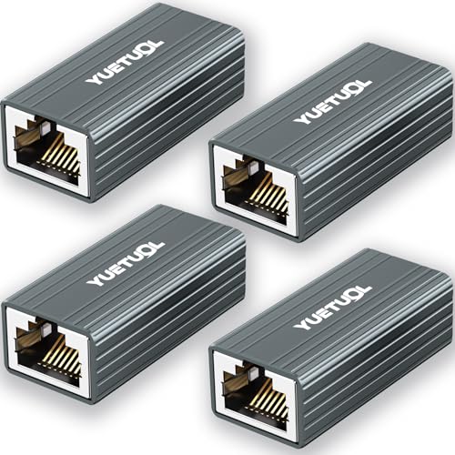 YUETUOL RJ45 Kupplung LAN Kabel Verlängerung - Ethernet Netzwerkkabel Verbinder 10 Gigabit für Netzwerkkabel, Netzwerk Coupler, Patchkabel, Cat8, Cat7, Cat6, Cat5e, Cat5 (2 Stück) YUETUOL RJ45 Kupplung LAN Kabel Verlängerung - Ethernet Netzwerkkabel Verbinder 10 Gigabit für Netzwerkkabel, Netzwerk Coupler, Patchkabel, Cat8, Cat7, Cat6, Cat5e, Cat5 (2 Stück)