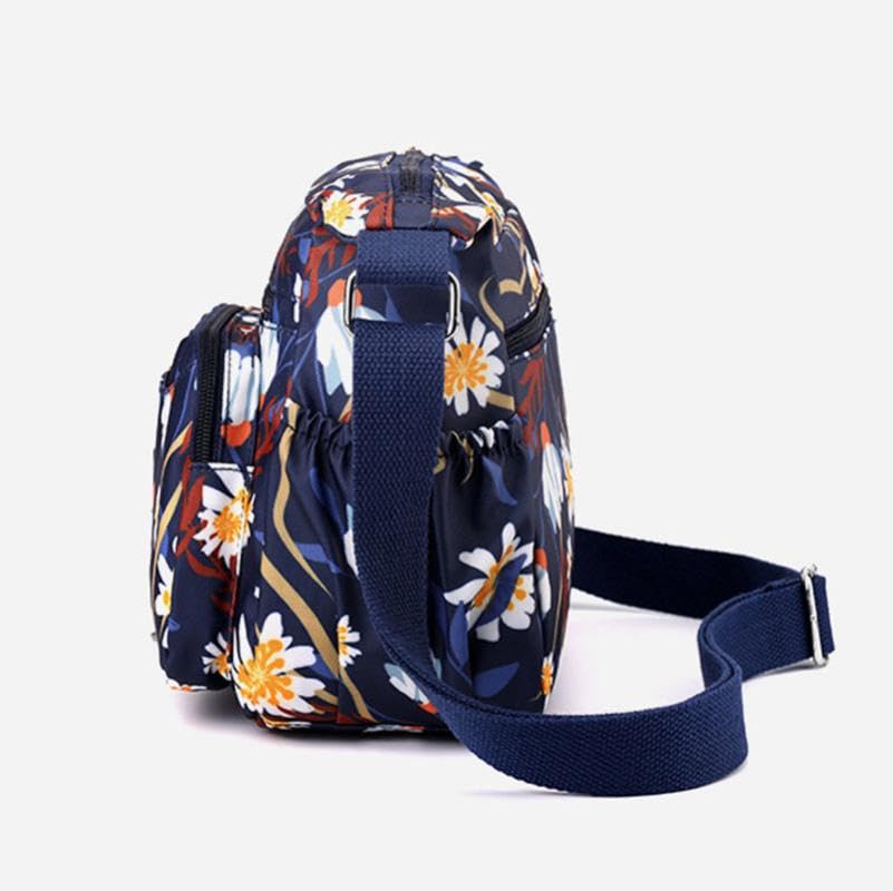 Sac à bandoulière multi-poches grand format imperméable sangle réglable - 4
