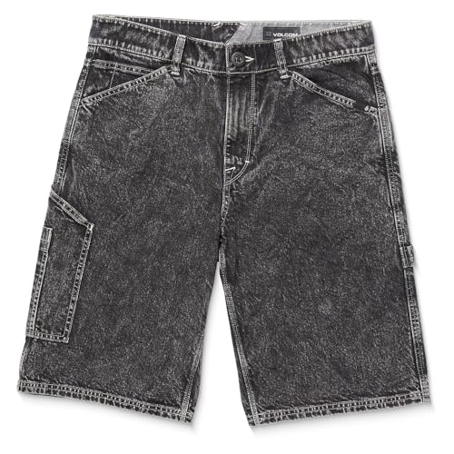 Volcom Labored Utility Denim Shorts 34 short en jean solide homme - 3