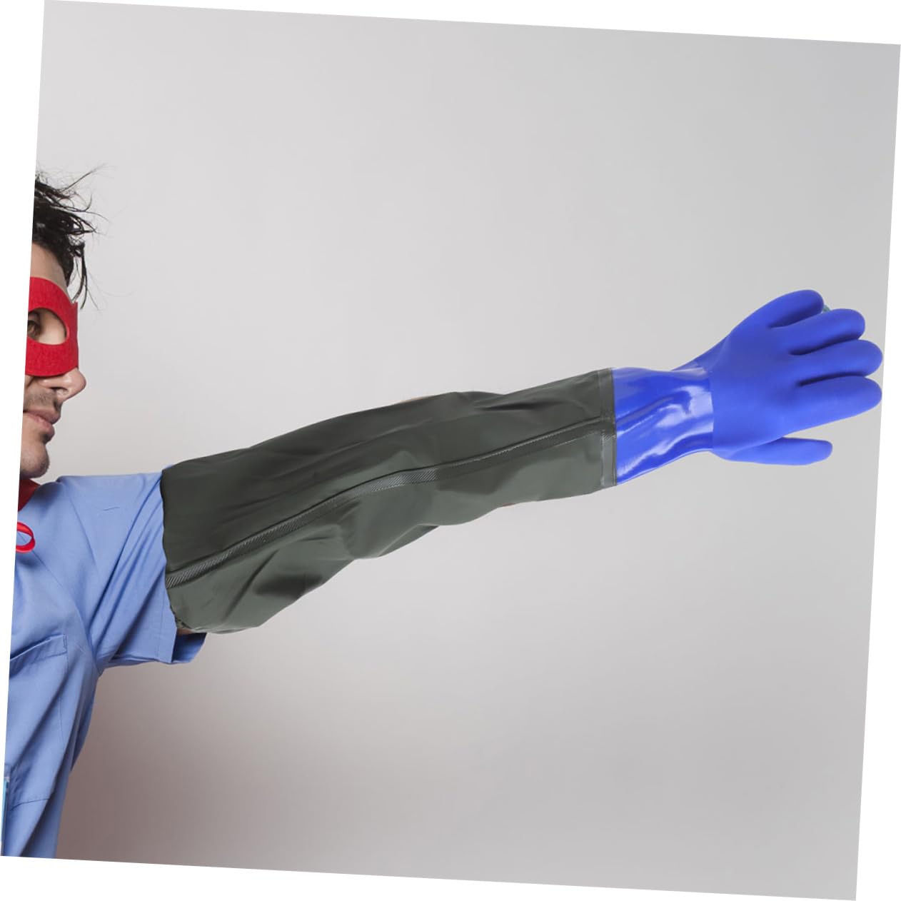 Veemoon 2pares Guantes De Goma Codo Impermeables y Resistentes Para Limpieza De Cocina Lavar Platos y Cuidado De Peceras Guantes Largos De Manga Para Uso Diario