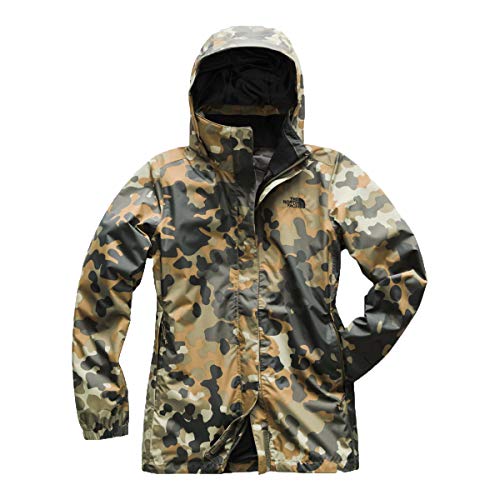 The North Face Women's Resolve Parka - New Taupe Green Macrofleck Print - L