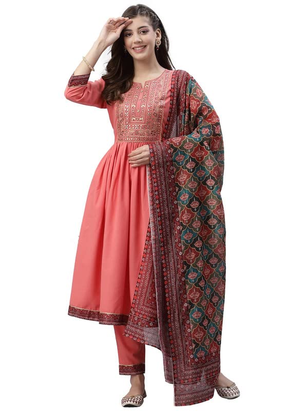 Sanisa17KBD262N-P, Women, Kurta Set