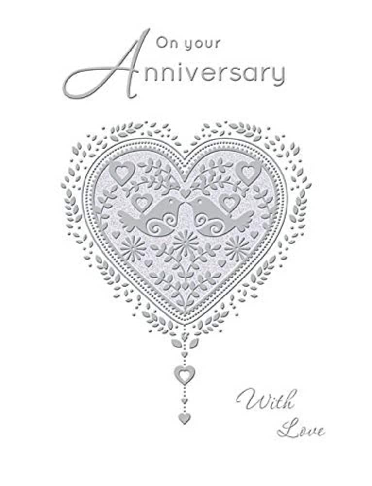 Piccadilly Greetings Contemporary Annivesary Card Your Annivesary - 8 x 6 inches