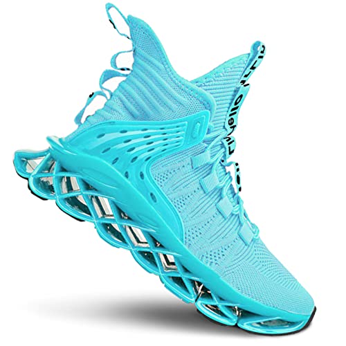 DUDHUH Running Shoes for Men Comfortable Athletic Cross Trainer Casual Walking Fashion Mens Tennis Sock Sneakers