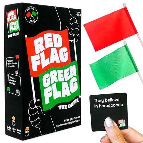 Lucky Egg, Fun Red Flag Green Flag Party Game, 230 Diverse Questions, Board Game for Adults Adult Party Games