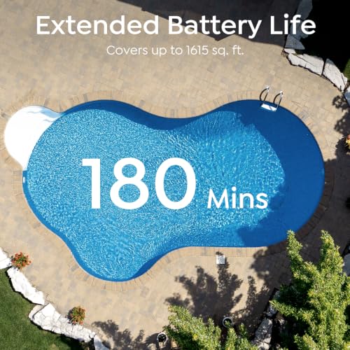 Image of C1 Cordless Robotic Pool Cleaner with 180Mins, Wall Climbing & Waterline Cleaning, Long Runtime, Dual Layers, Automatic Pool Vacuum with APP, Multi Cleaning Modes and Paths, Transparent Slate Navy