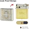 Vintage Trench Lighter, Refillable Kerosene, Mechanical Brass Lighter, Soft Flame, Unique Gift for Men, Dad, Husband (Constantine)