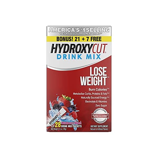 Weight-Loss-Drink-Mix-Hydroxycut-Lose-Weight-Drink-Mix-Weight-Loss-for-Women-Men-Weight-Loss-Supplement-Energy-Drink-Powder-Metabolism-Booster-for-Weight-Loss-Wildberry-Blast-28-Packets Hydroxycut Drink Mix Weight Loss for Women & Men Weight Loss Supplement Energy Drink Powder Metabolism Booster for Weight Loss Wildberry Blast, 21 Packets (packaging May Vary)