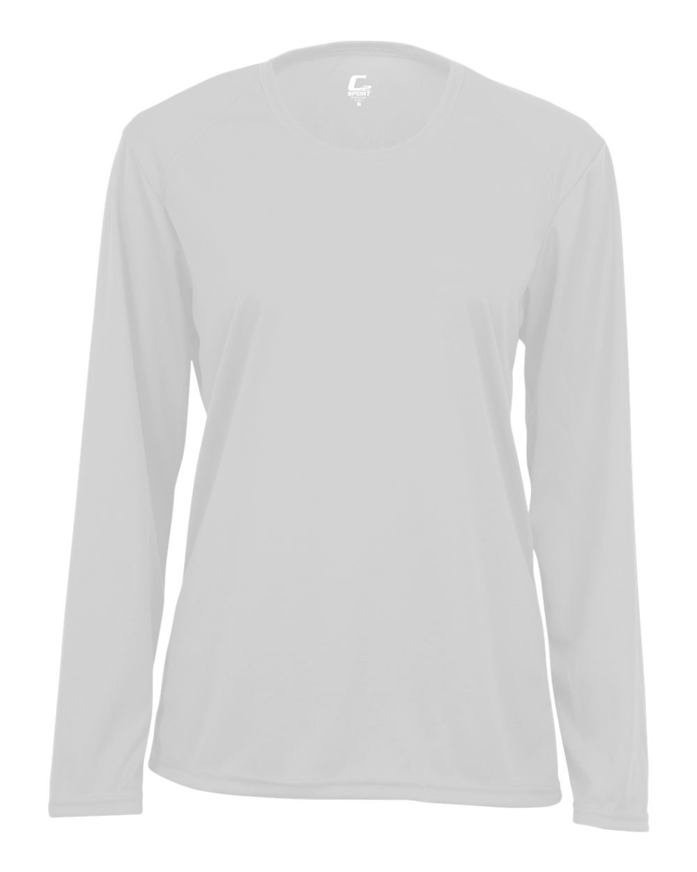 Badger Sport C2 White Ladies Medium Long Sleeve Wicking Tee