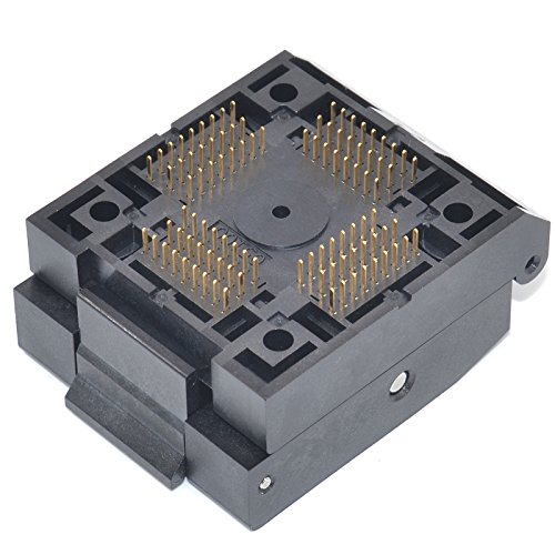 qfp100-05 socket ic burn-in tesing socket otq-100-05-09 05mm pitch 14x14mm ic dimension clamshell socket soldering versionqfp100-05