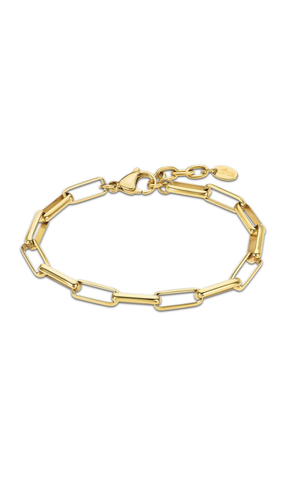 LOTUS STYLE Pulsera Acero Inoxidable Mujer LS2230-2/2 - Sofisticado Brazalete con Pulido y Acabado Refinado - Pulsera Dorada 21,4 cm - Regalo de Cumpleaños - Aniversario - Ocasiones Especiales